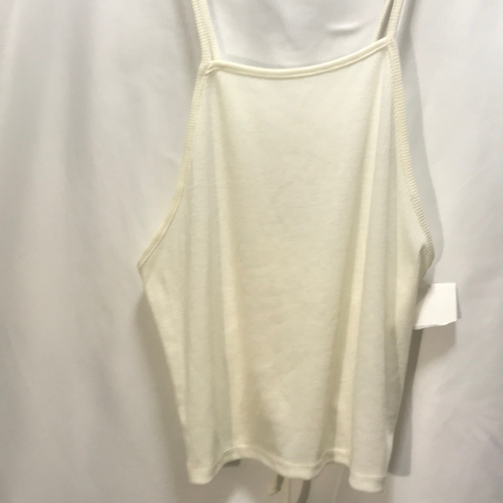BP Ribbed Tye Back Halter Top